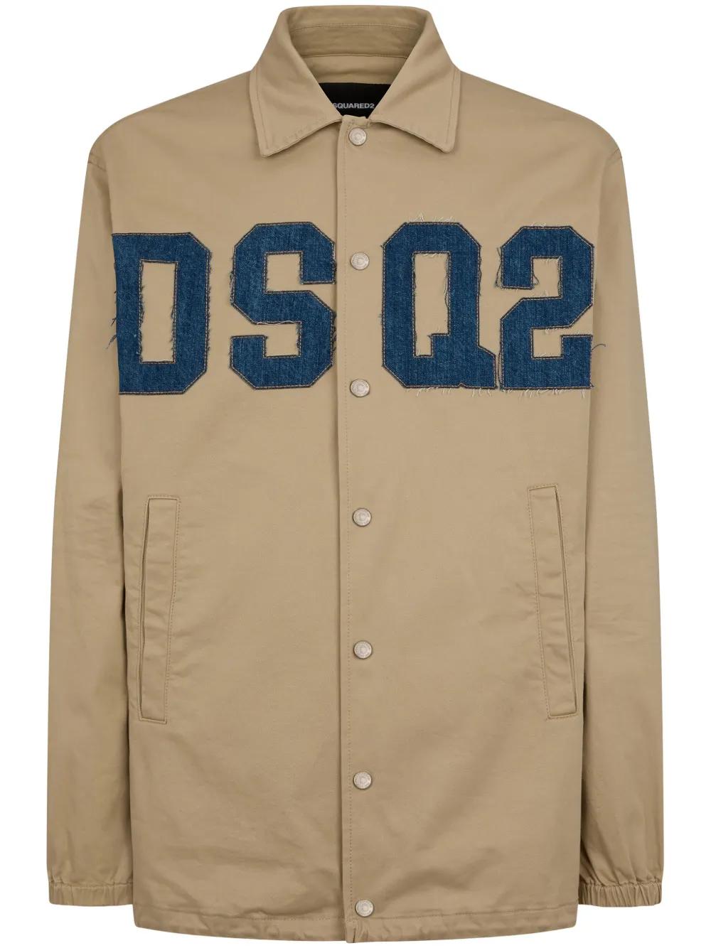 Dsquared2 Logo-appliqué Shirt Jacket In Pink