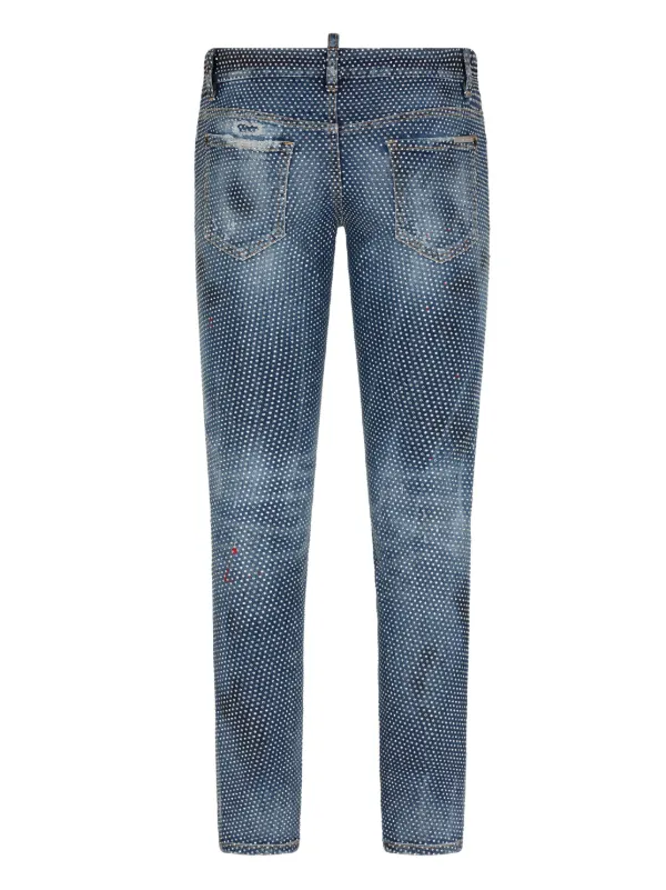 DSQUARED2 Sailor ビジュートリム ジーンズ | ブルー | FARFETCH JP