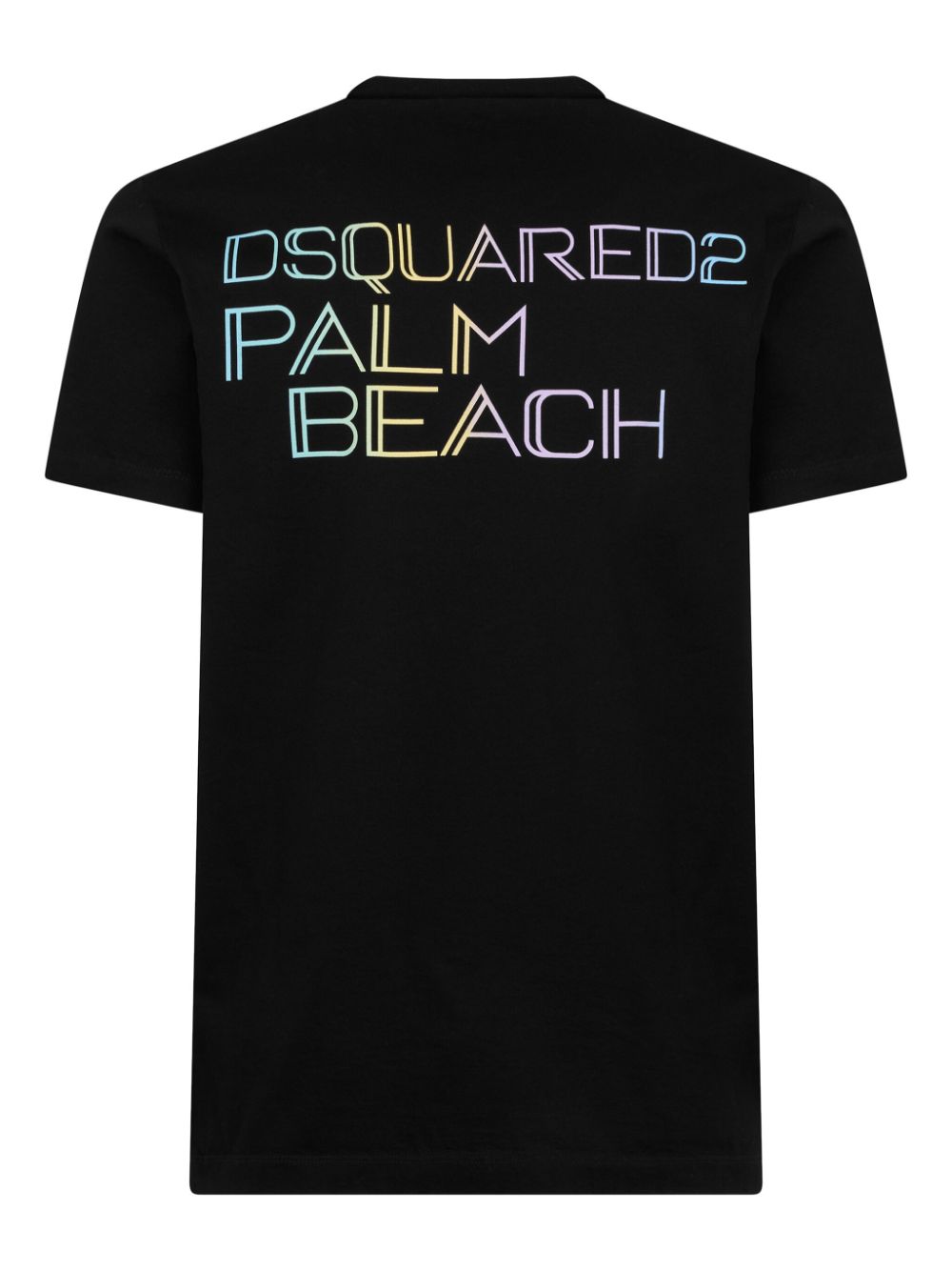 Shop Dsquared2 Logo-print Cotton T-shirt In Black