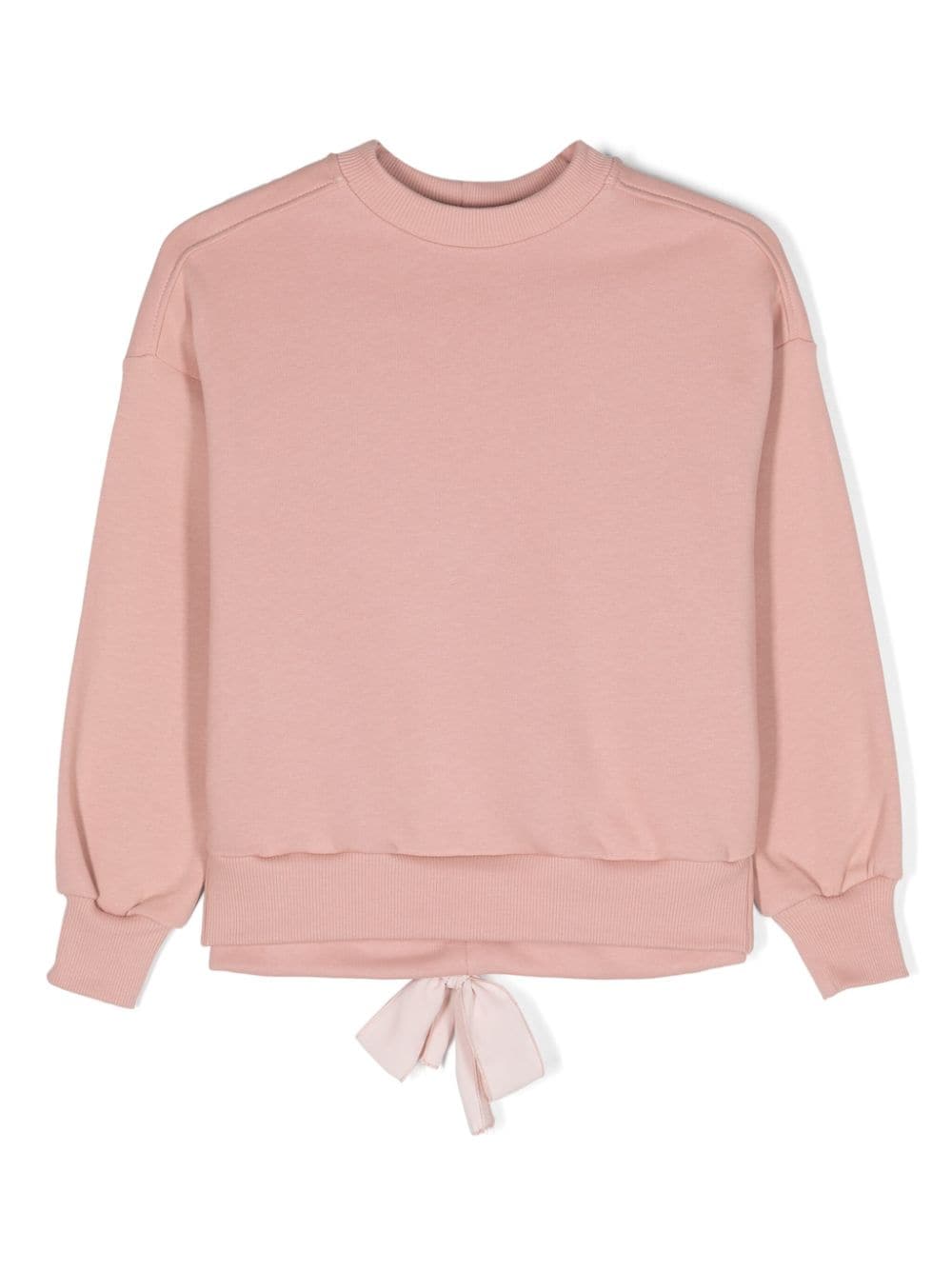 Miss Grant Kids' Drawstring Cotton Sweatshirt In Pink