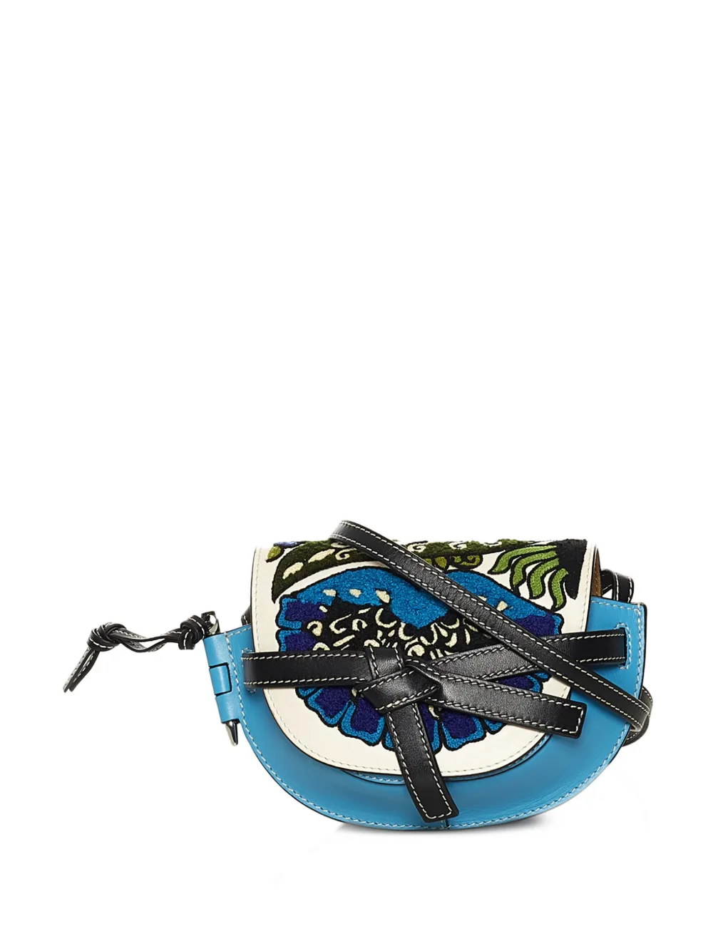 Pre-owned Loewe  Mini Gate Crossbody Bag In Blue