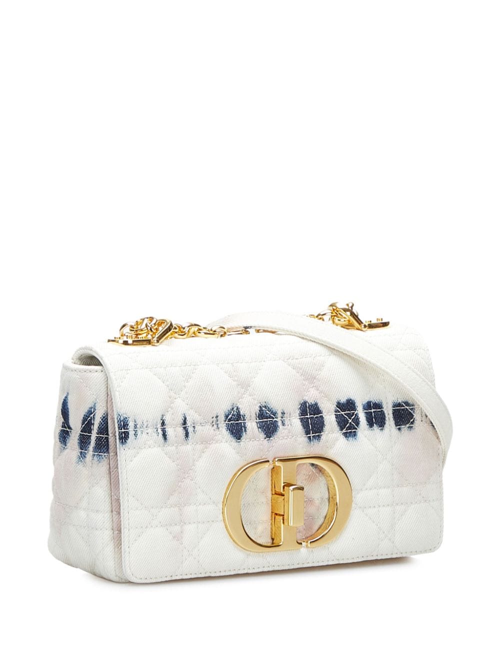 Pre-owned Dior 2020  Cannage Caro Shoulder Bag In White