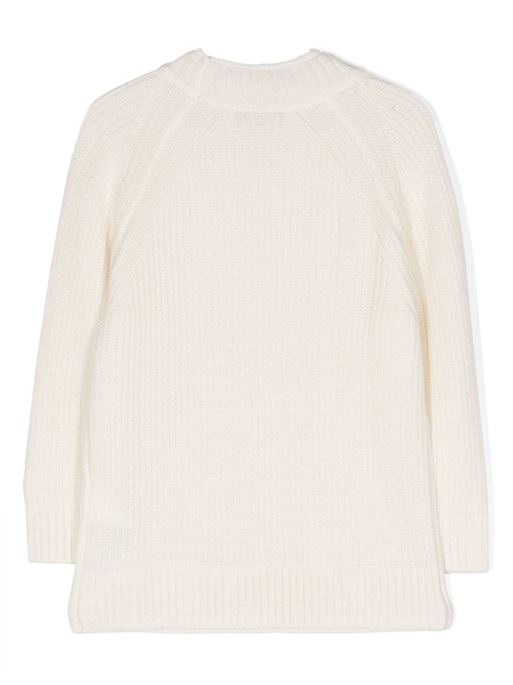 Paolo Pecora Kids long-sleeved crew-neck jumper - Wit