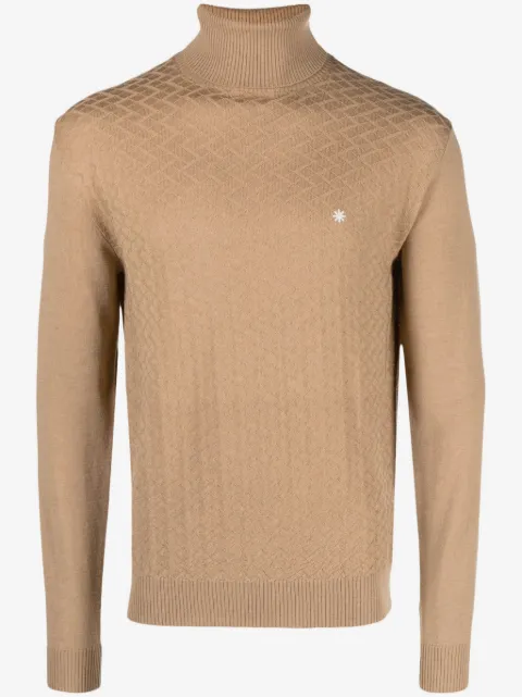 Manuel Ritz logo-embroidered wool jumper