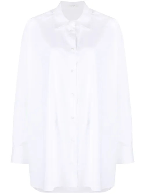 Chemise en coton à manches longues - The Row - Modalova