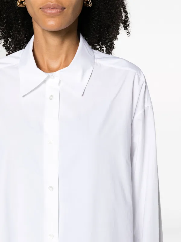 Oversized white cotton clearance shirt