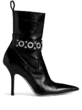 DSQUARED2 Gothic eyelet-embellished leather ankle boots - Black