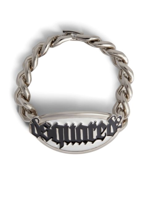 Dsquared2 logo-engraved chain bracelet