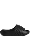 DSQUARED2 logo-embossed slides - Black