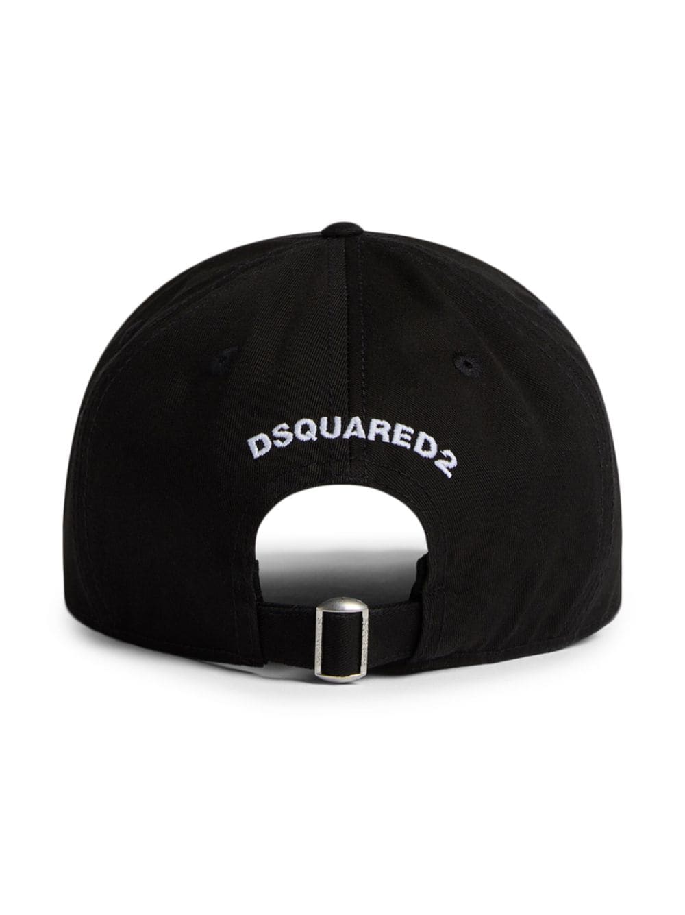 Shop Dsquared2 Motif-embellished Cotton Baseball Cap In Black