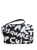 DSQUARED2 logo-print wash bag - Black