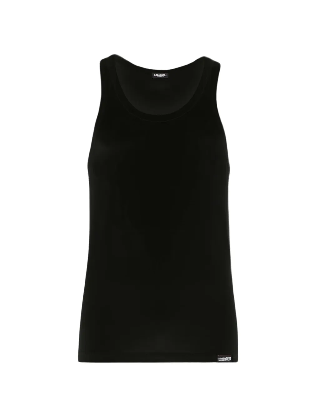 DSQUARED2 logo-print tank top - Bianco