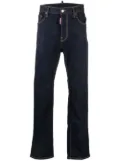 DSQUARED2 logo-patch slim-leg jeans - Blue
