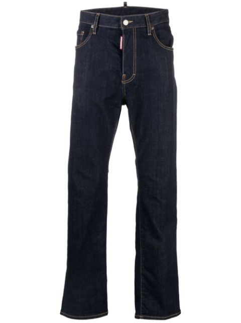 DSQUARED2 logo-patch slim-leg jeans Men