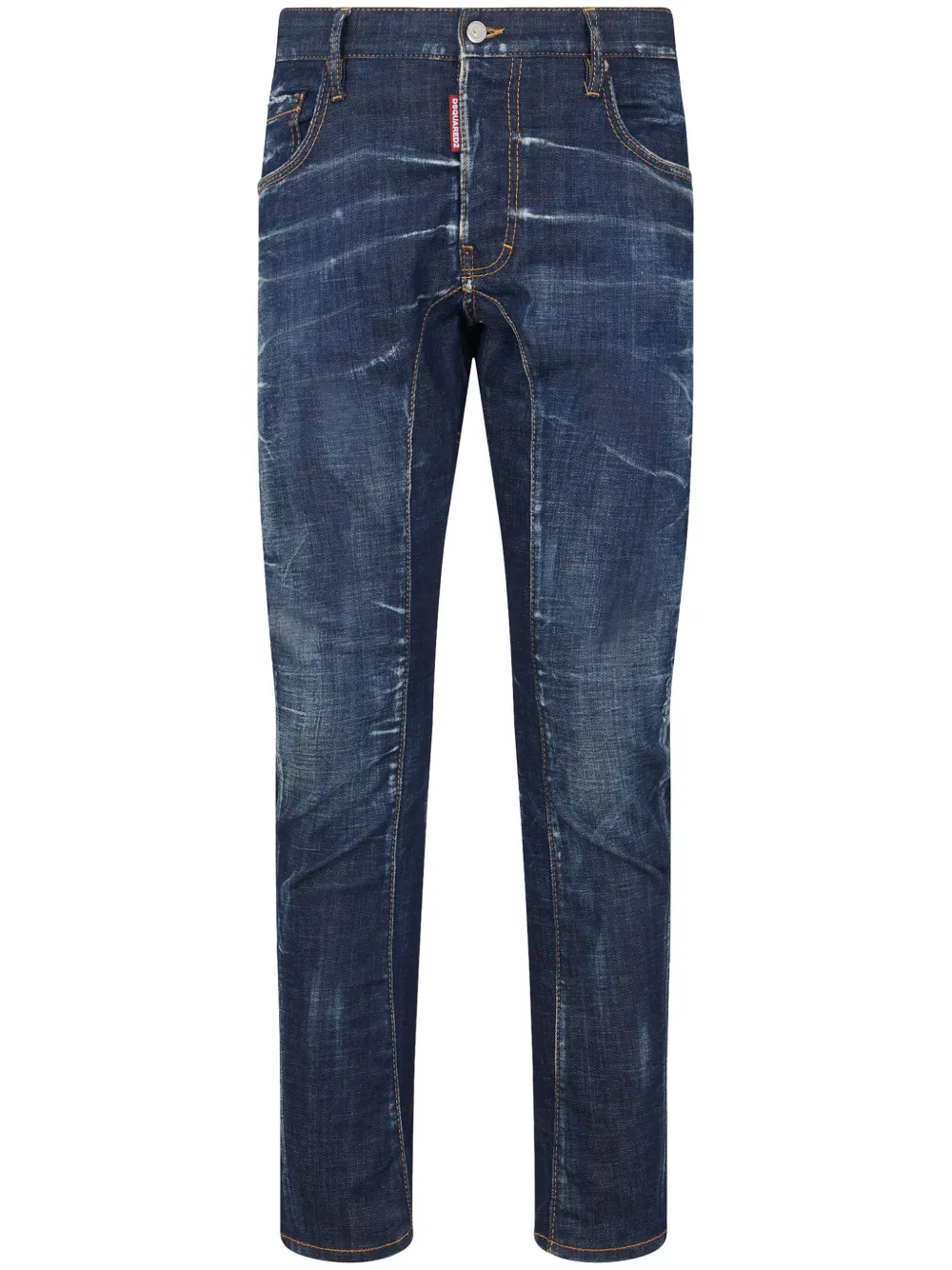 Dsquared2 Straight jeans Blauw