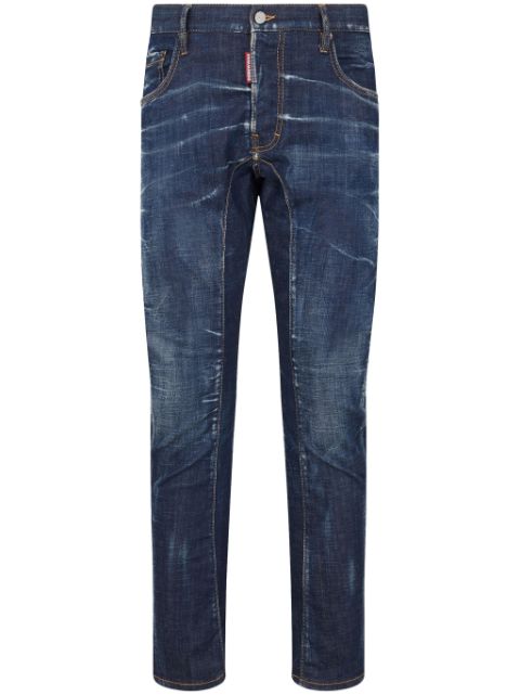 DSQUARED2 logo-applique straight-leg jeans Men