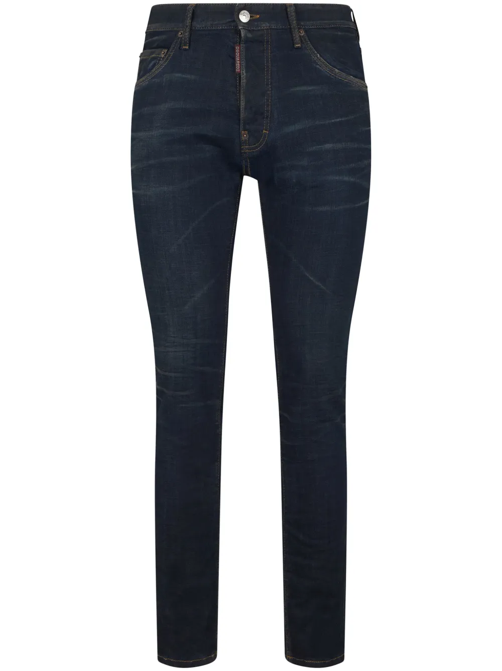 Dsquared2 Mid-rise Skinny Jeans In Blue