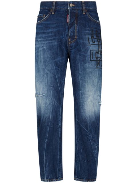 DSQUARED2 Icon-print straight-leg jeans Men