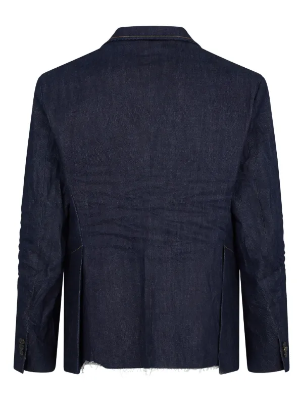 Denim blue blazer sale