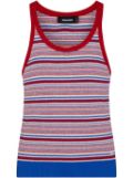 DSQUARED2 striped knit vest top