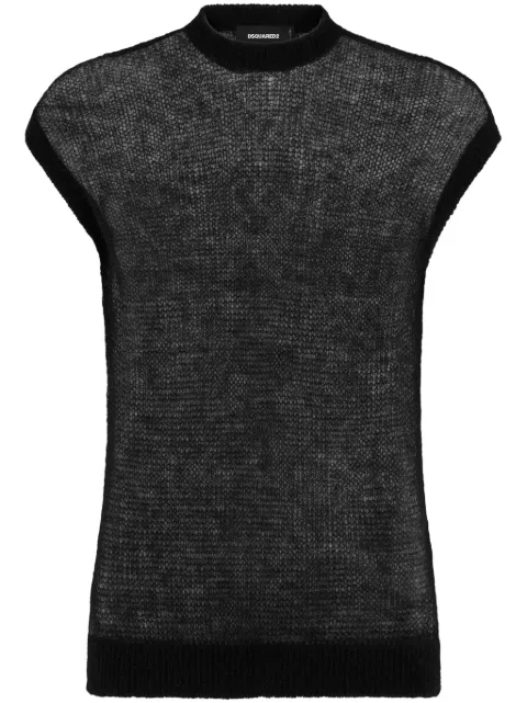 DSQUARED2 gilet en mohair mélangé