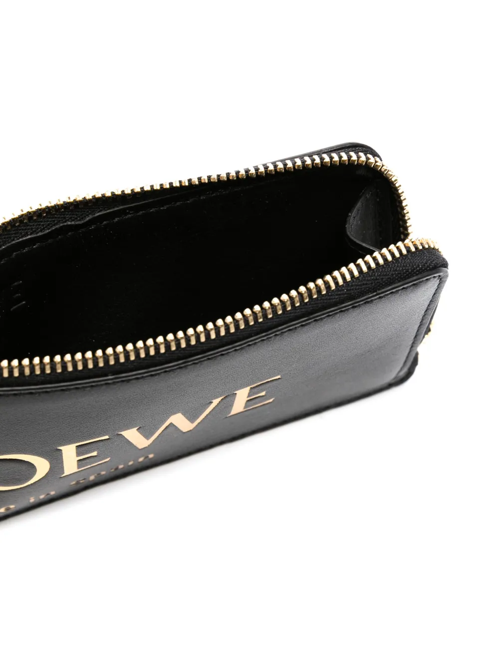 Loewe Logo-print Leather Wallet In Black