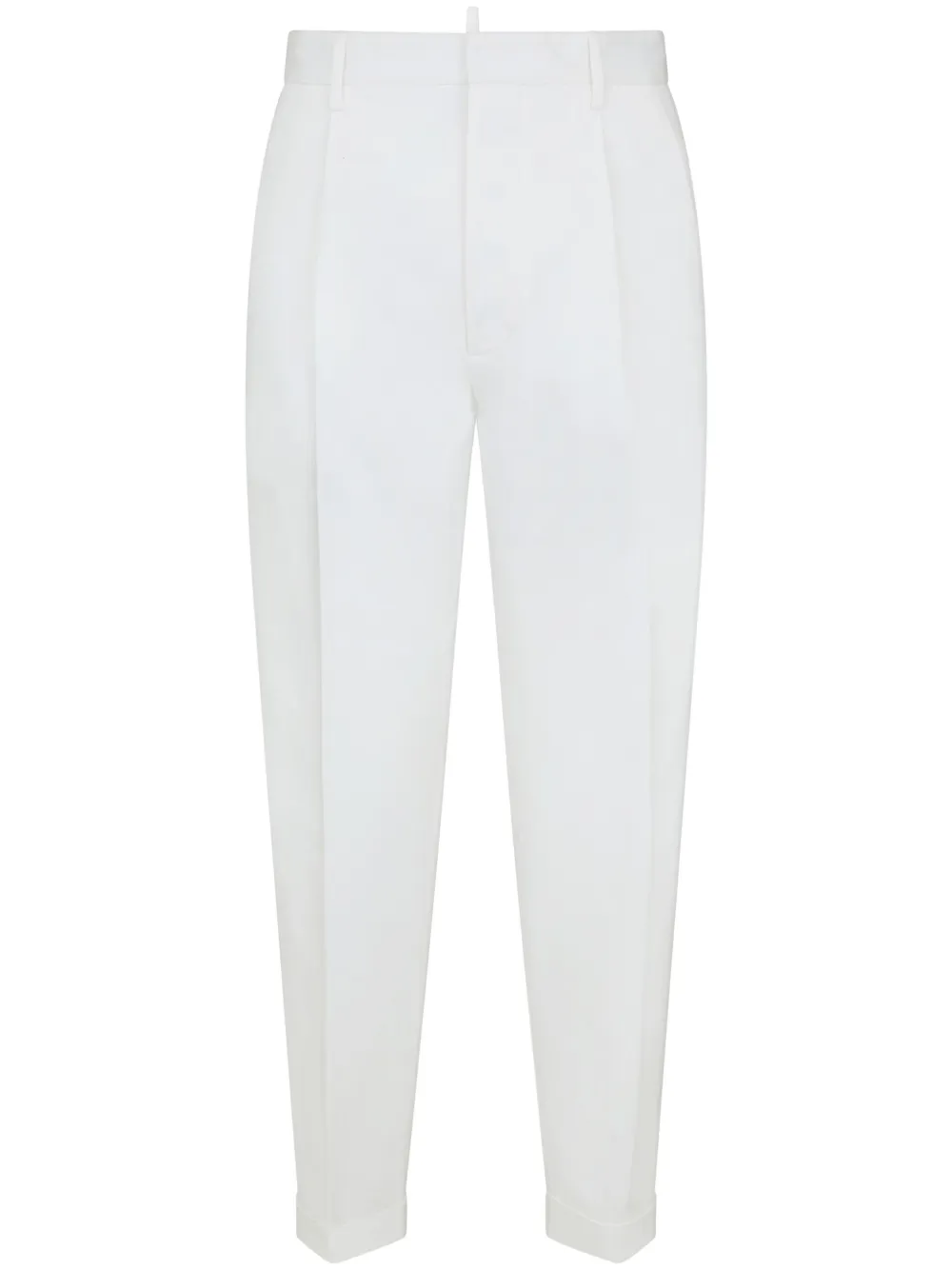 DSQUARED2 Pleated Cropped tapered-leg Trousers - Farfetch