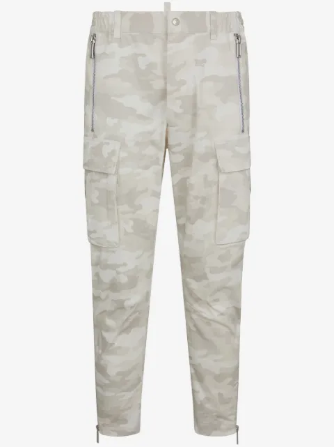 DSQUARED2 tapered camouflage-print cargo trousers