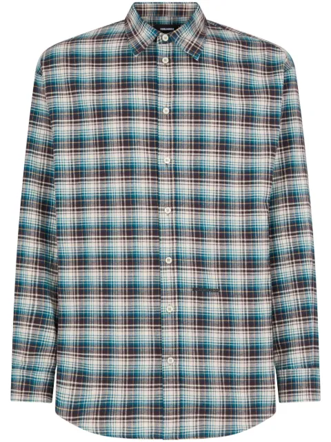 DSQUARED2 plaid-check pattern cotton shirt