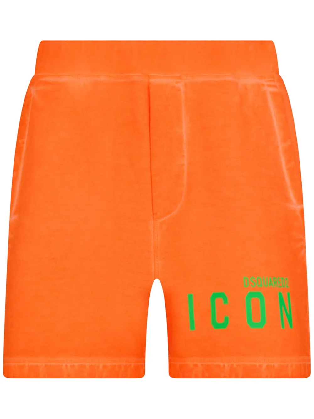 Dsquared2 Icon Logo-print Track Shorts In Orange