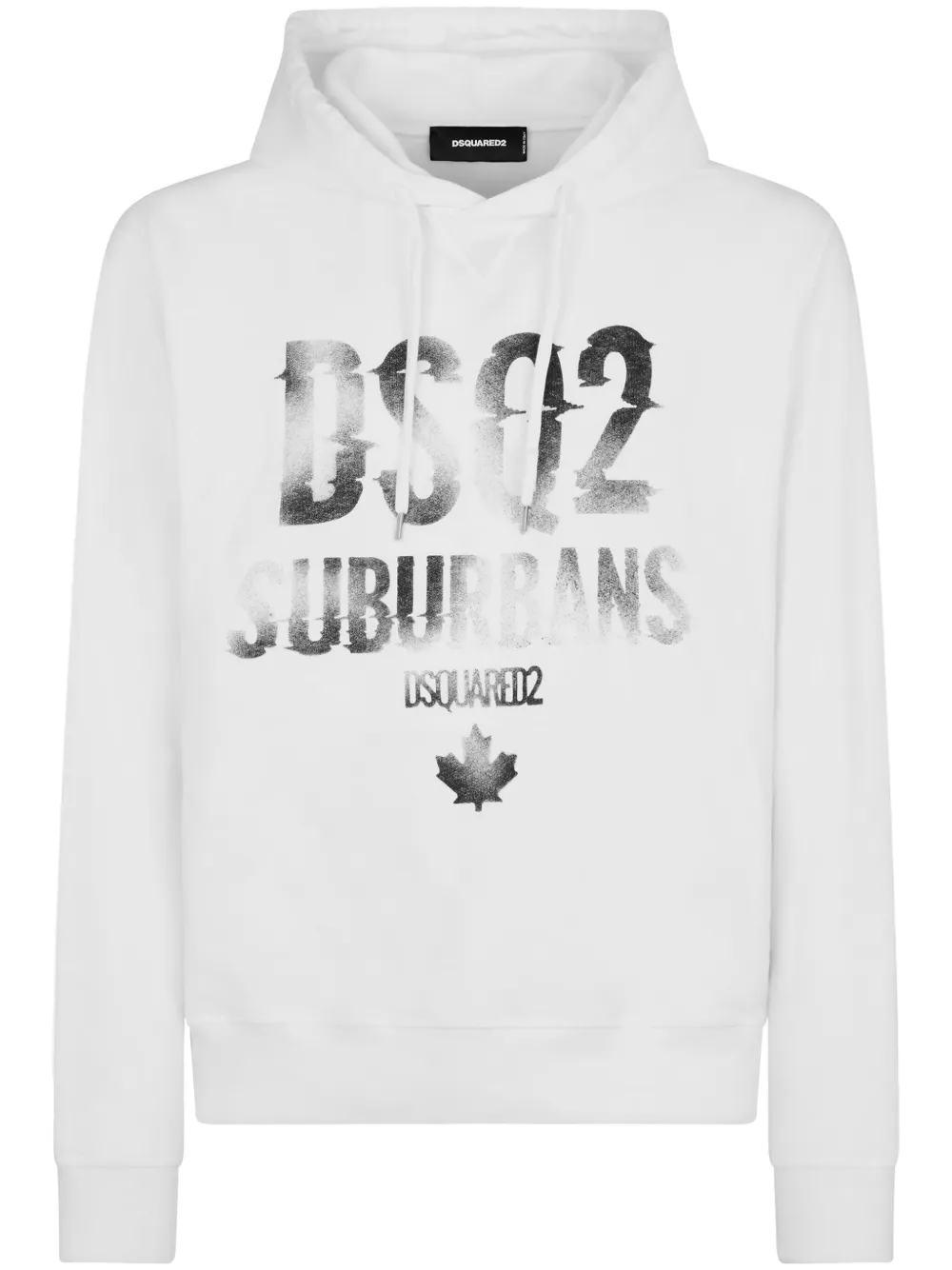 Dsquared2 Hoodie Mit Logo-print In White