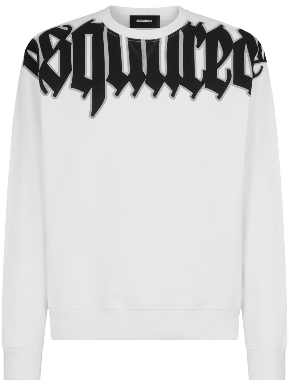 Dsquared2 Logo-print Cotton Sweatshirt In White