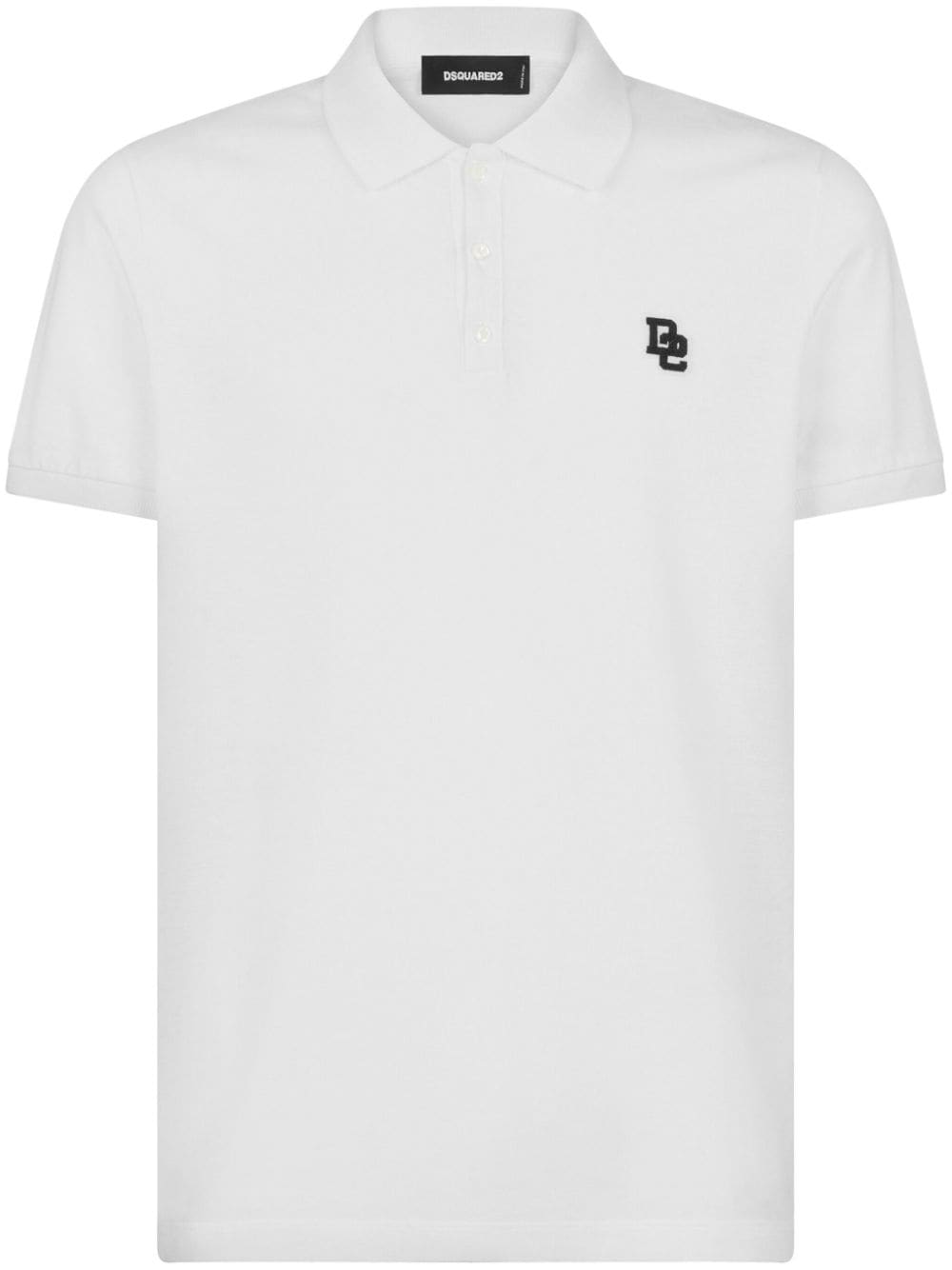 Shop Dsquared2 Logo-embroidered Polo Shirt In White