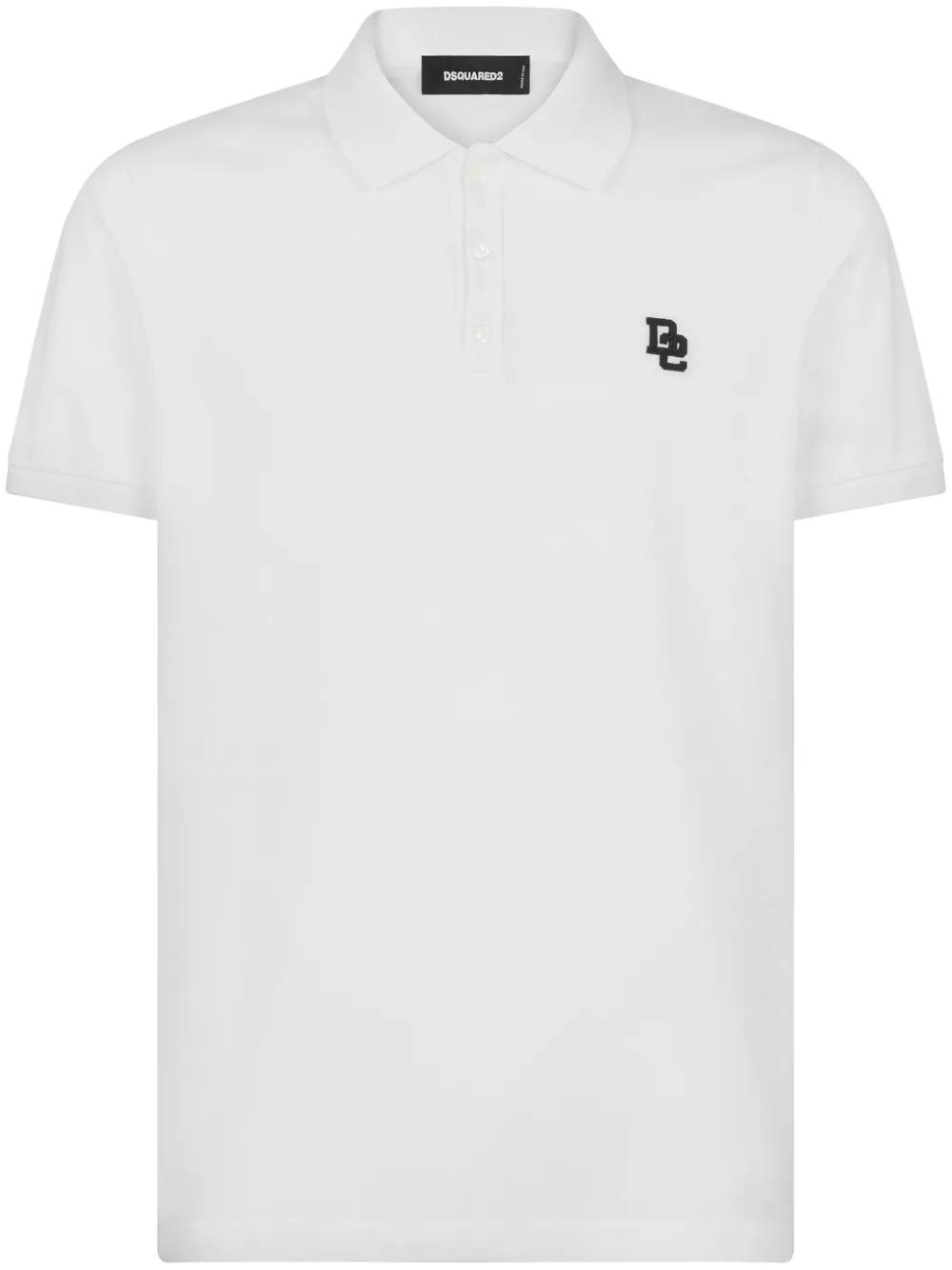 Dsquared2 Poloshirt met geborduurd logo Wit