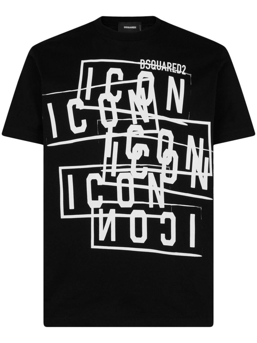 Dsquared2 T-shirt met Icon-logoprint Zwart