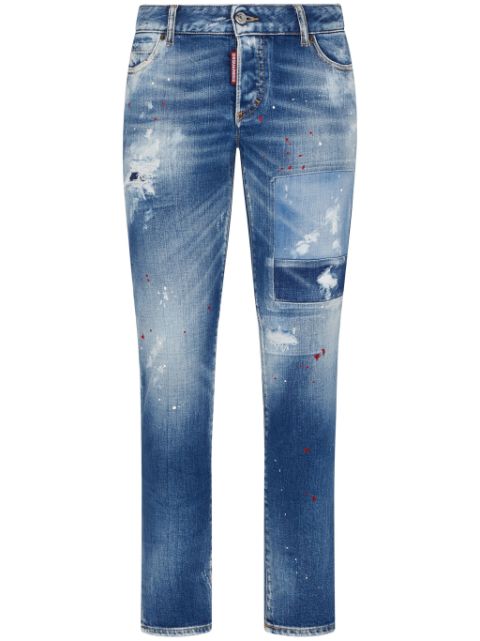 DSQUARED2 distressed slim-leg jeans Women