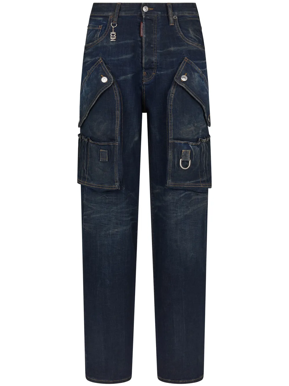 Dsquared2 Boston Cargo-pocket Jeans In Blue