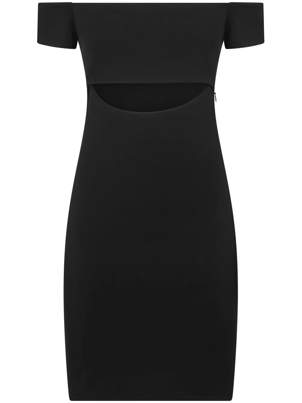 Shop Dsquared2 Cut-out Bardot-neck Minidress In Black