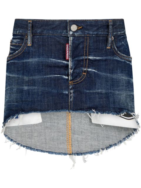 DSQUARED2 джинсовая юбка с логотипом