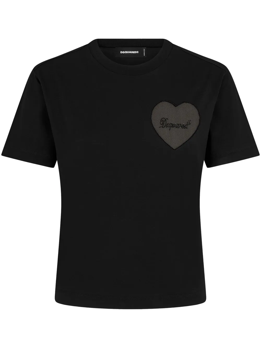 Dsquared2 T-shirt met logopatch Zwart