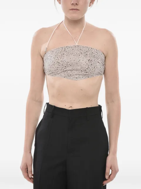 DSQUARED2 Bandeau crystal-embellished top