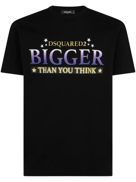 DSQUARED2 t-shirt en coton à texte imprimé