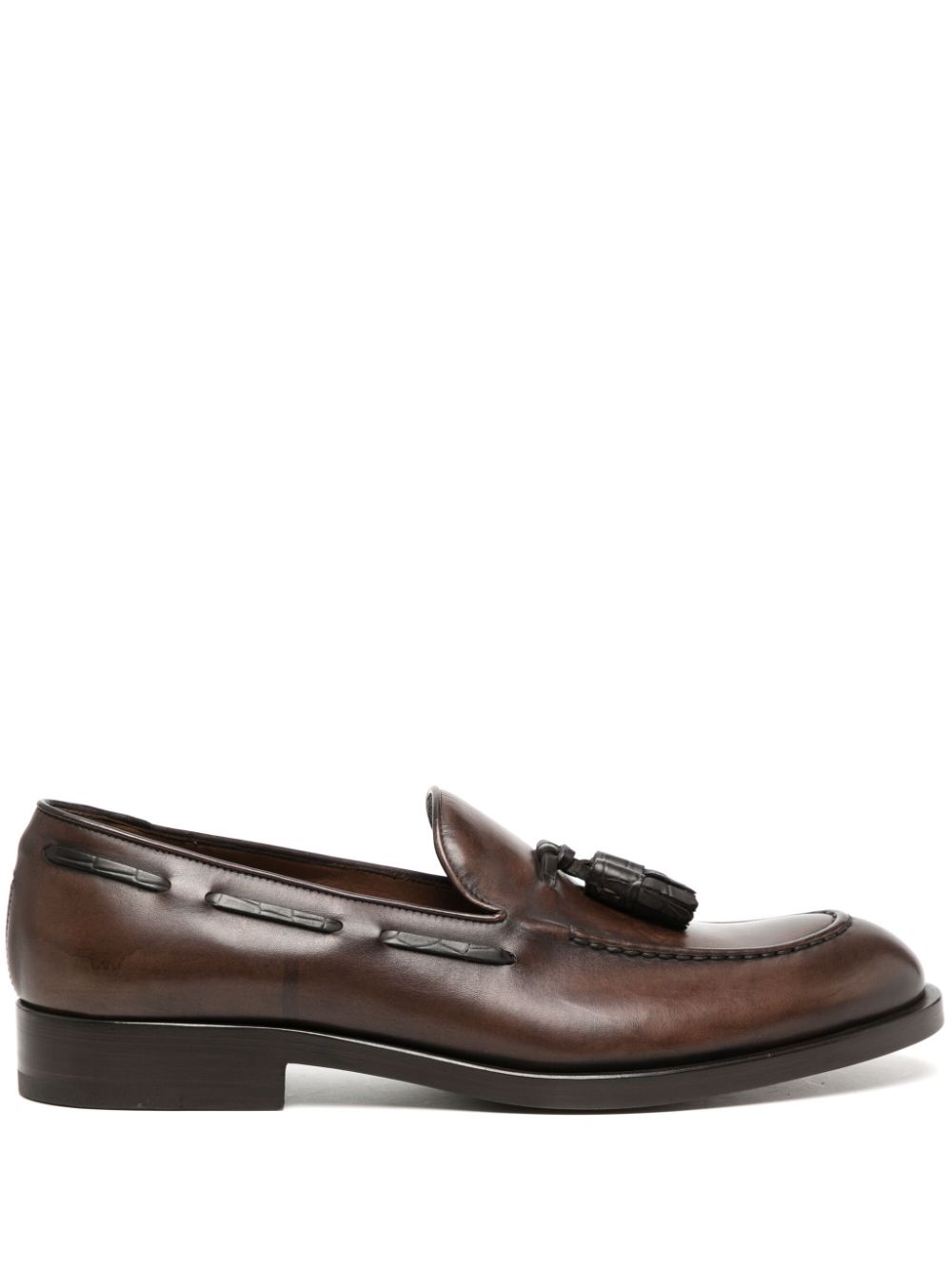 tassel-detail leather loafers