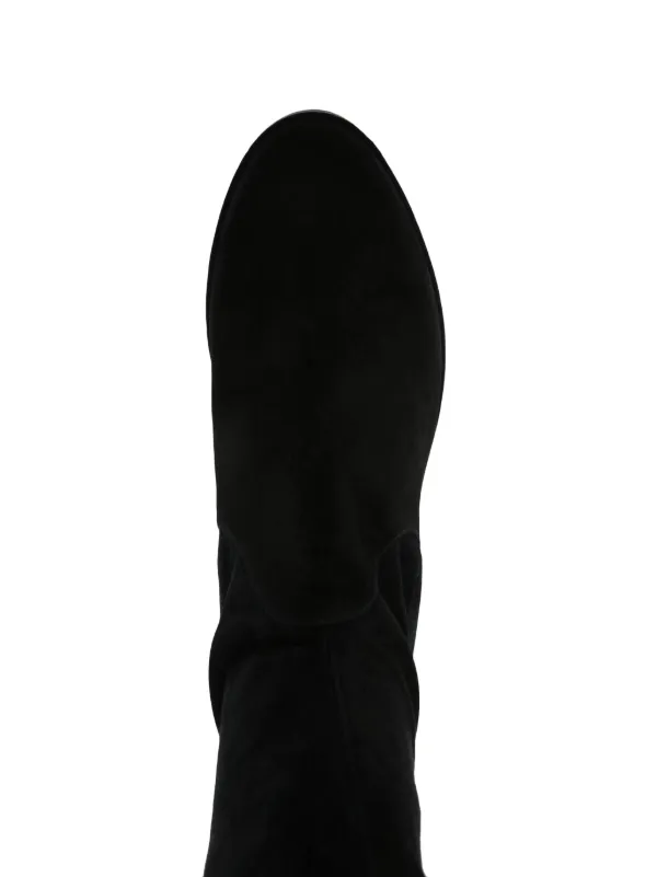 Women's thigh high deals black suede boots