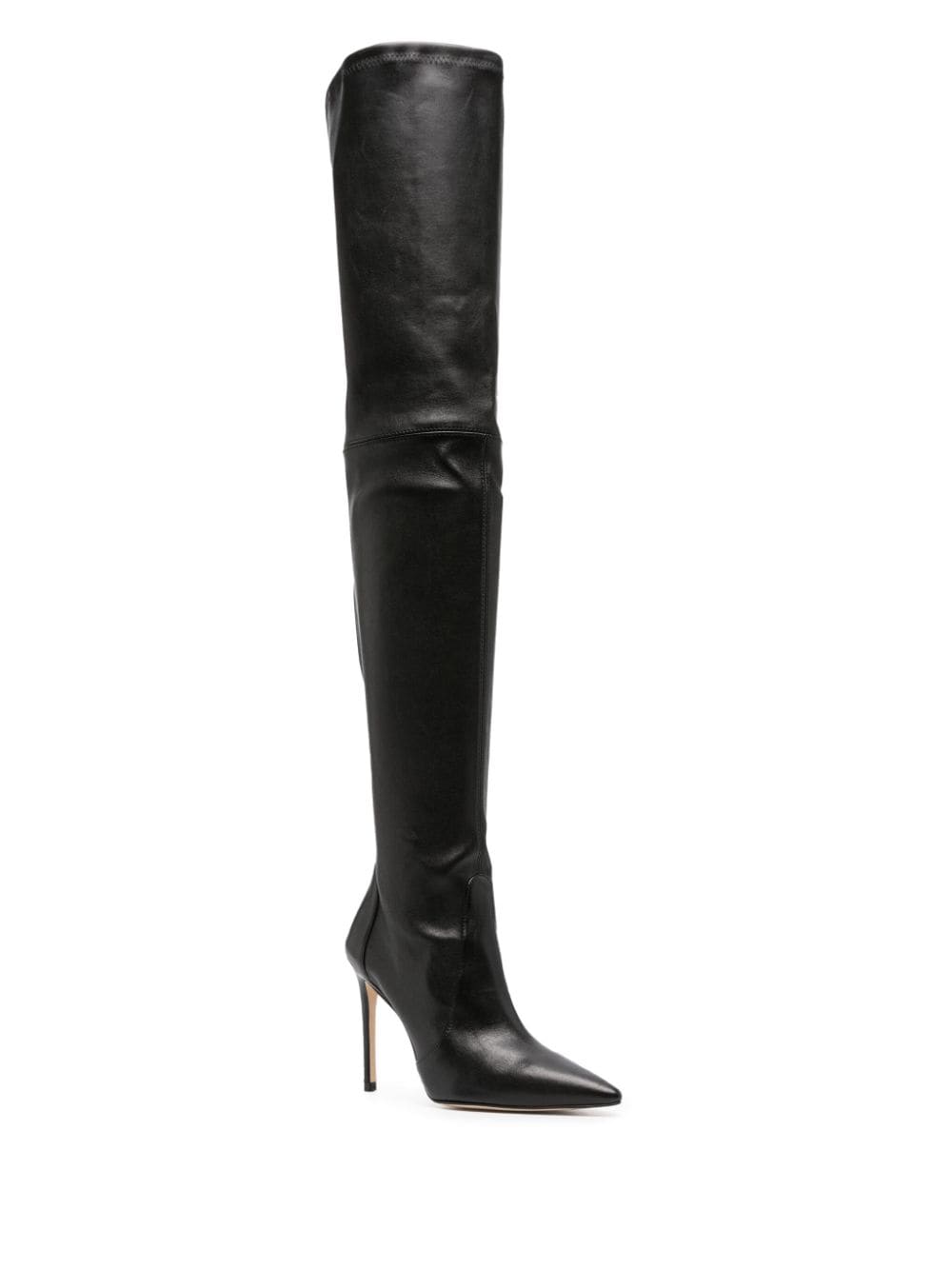 Stuart Weitzman Ultrastuart 110mm leather thigh-high boots - Zwart