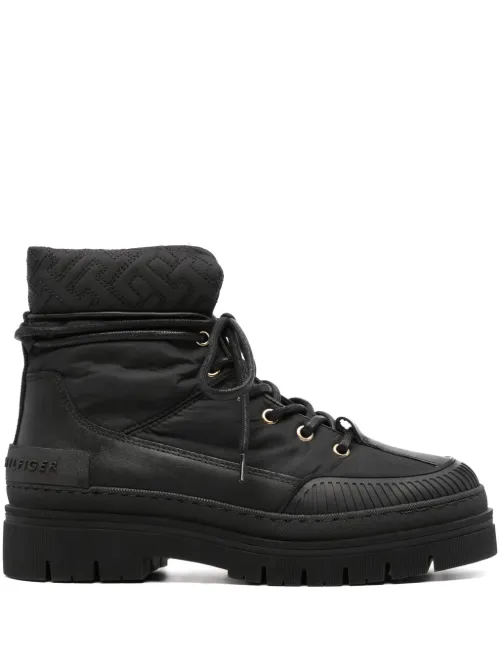 Bottines à empiècements matelassés - Tommy Hilfiger - Modalova