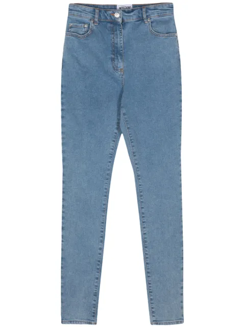 MOSCHINO JEANS logo-engraved button jeans