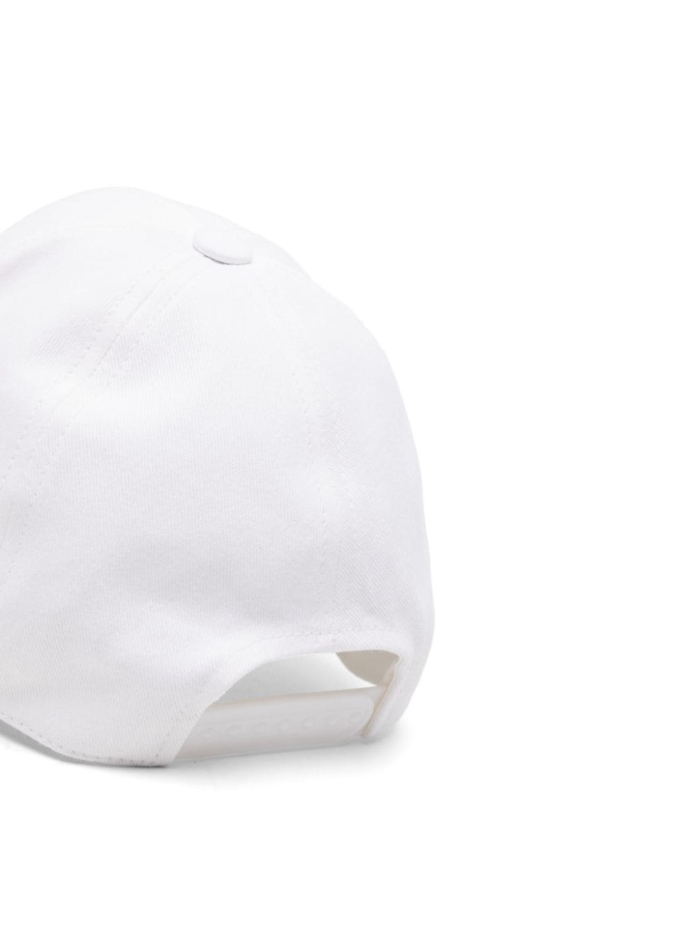 Shop Courrèges Curved-peak Cotton Cap In White