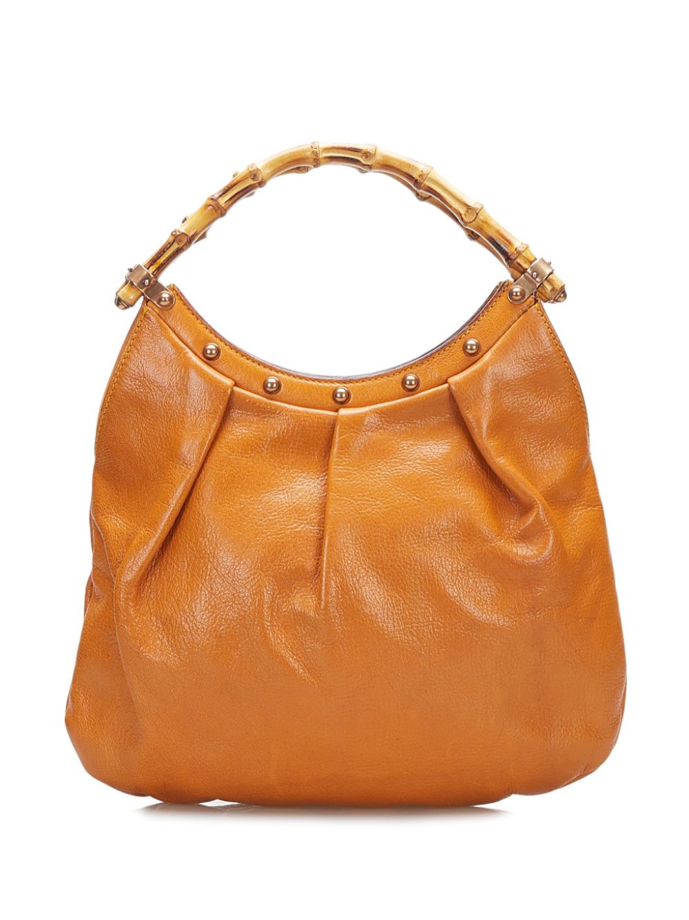 Gucci Pre-Owned Bamboo leather tote bag - Oranje