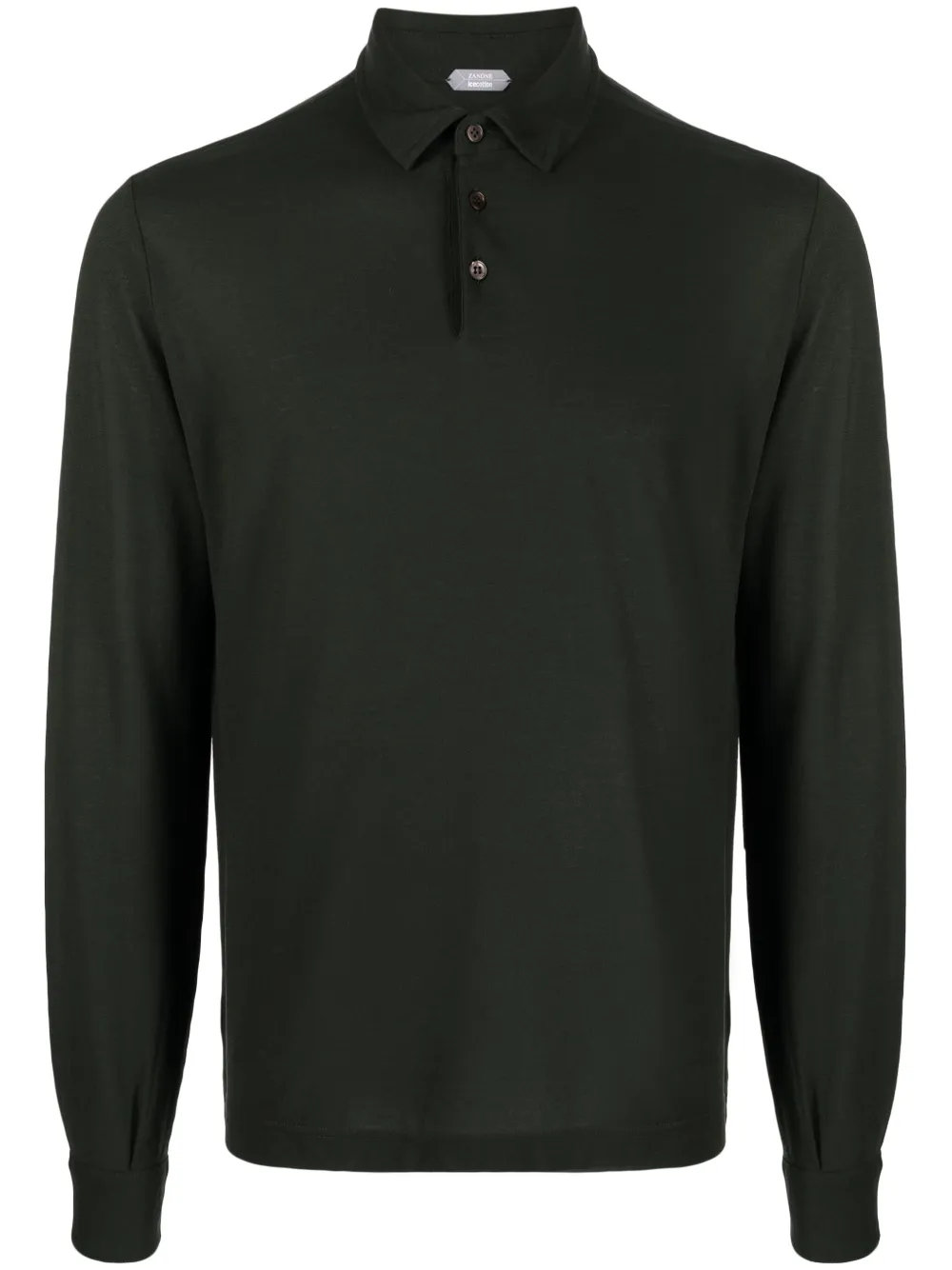 Zanone Katoenen poloshirt Groen